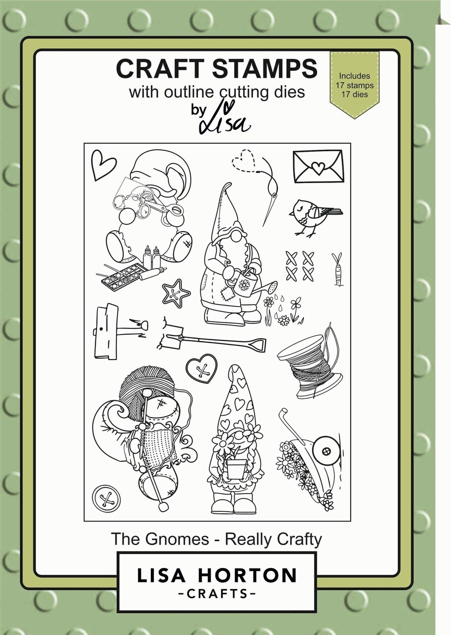 Lisa Horton --That Craft Place Lisa Horton Stamp and Die Set - The Gnomes - Really Crafty